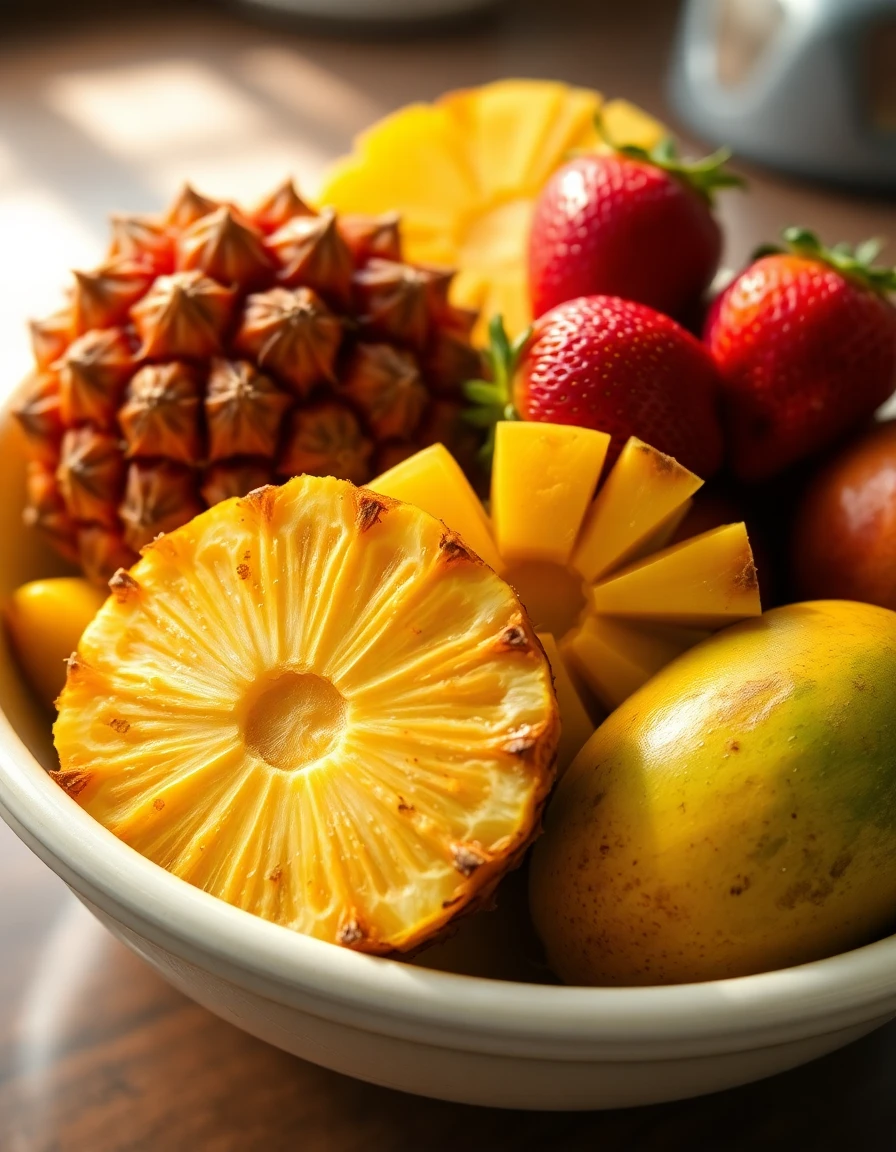 Transformação de frutas maduras em doce capa